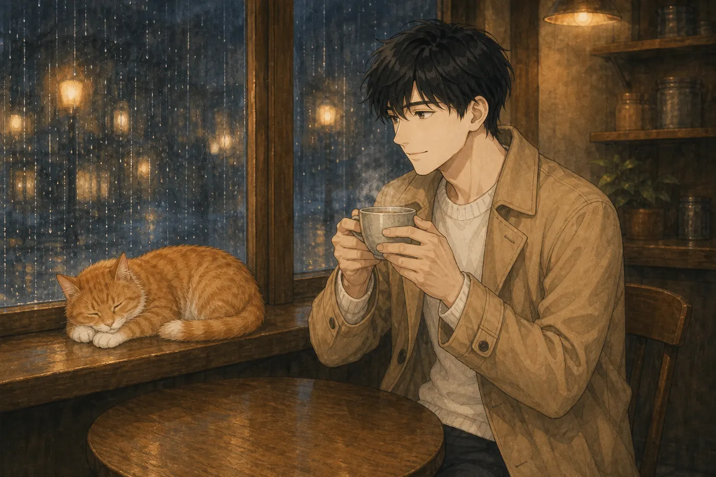 窗边
